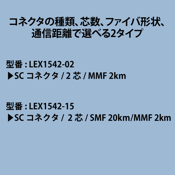 FXC 100M 広温度対応 メディアコンバータ LEX1542