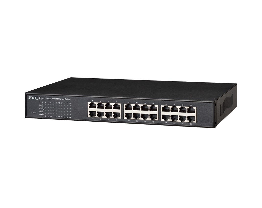 FXC 24ポート ギガビット ファンレス スイッチングハブ CS1024