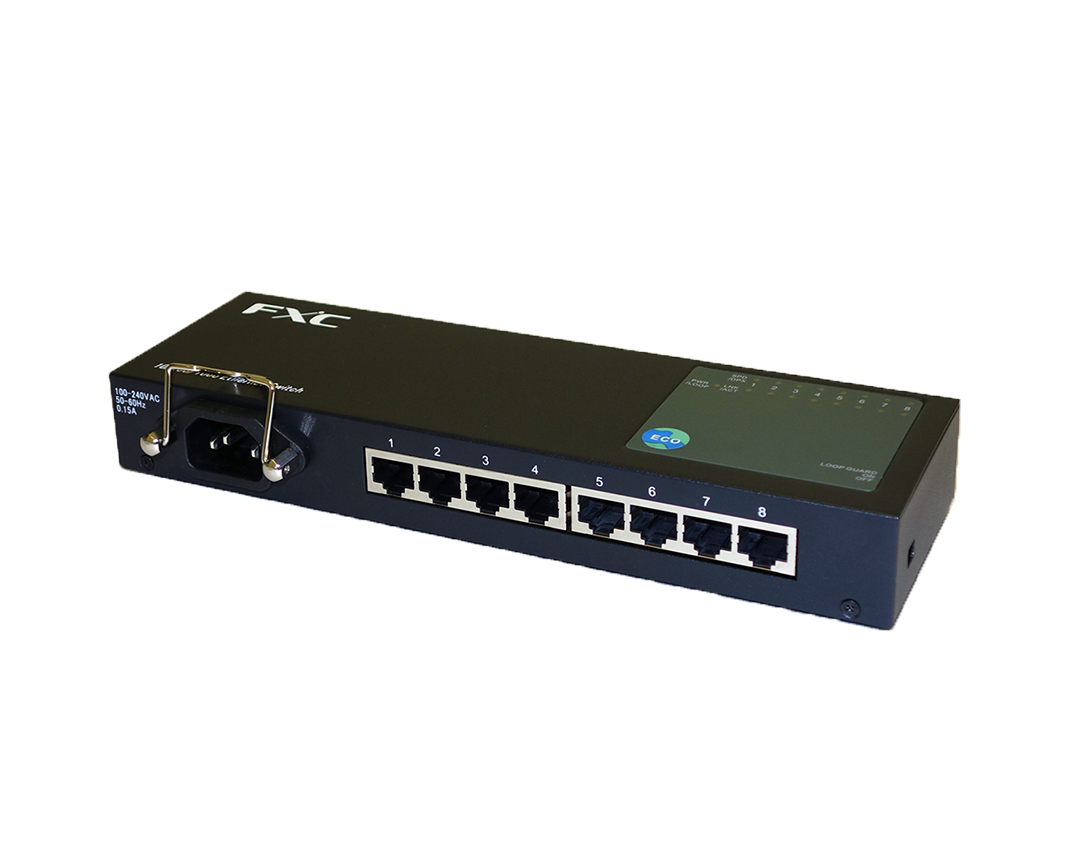 FXC ギガビット 8ポート ハブ ES1008TP