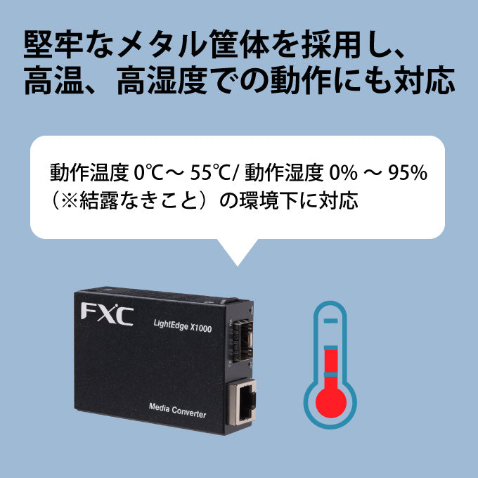 FXC 100M 1芯 メディアコンバータ LEX1841
