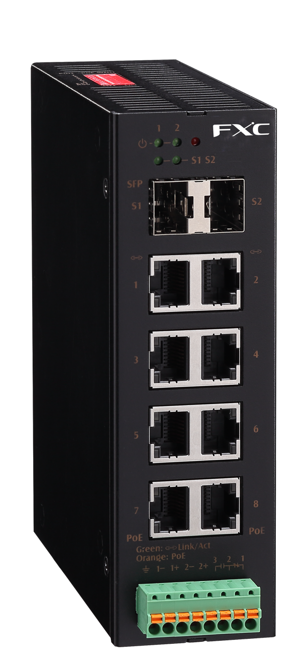 Redefining Reliability: FXC Launches the IS1010PE Industrial Gigabit PoE Switch