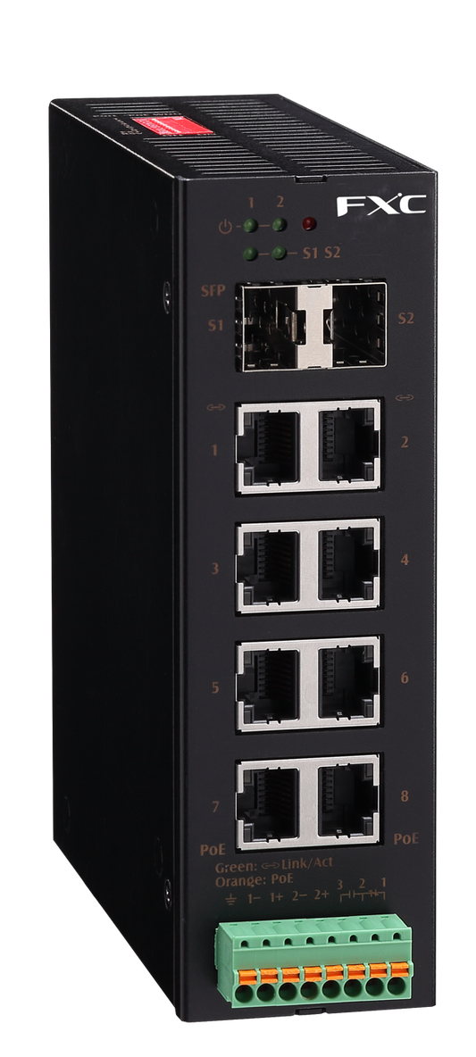 Redefining Reliability: FXC Launches the IS1010PE Industrial Gigabit PoE Switch